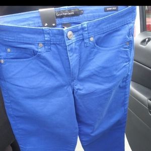 calvin klein power stretch skinny crop pants